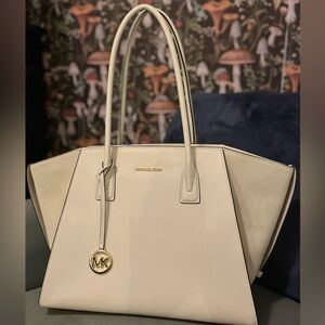 Michael Kors Extra Large Leather and Suede Tote Bag